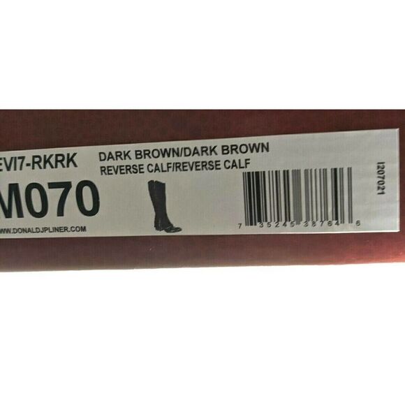 Donald J Pilner brown Riding Boots Western Tall Equestrian Couture New - Picture 9 of 12